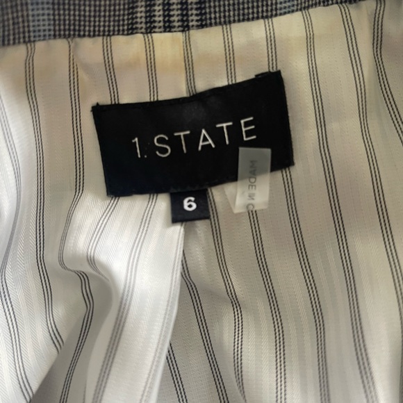1.State Plaid Blazer Blue/Grey Size 6 - Picture 5 of 9